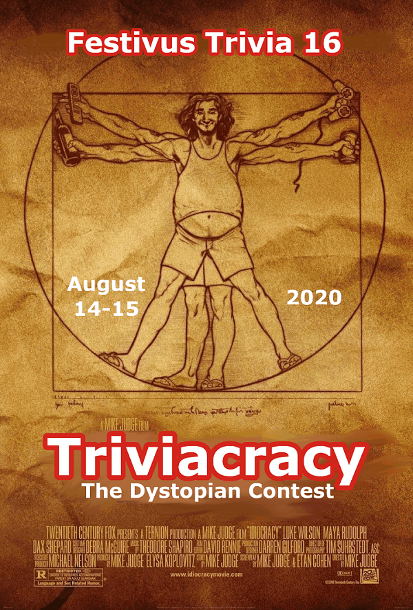 Festivus Trivia 16 poster &mdash; Triviacracy - The Dystopian Contest